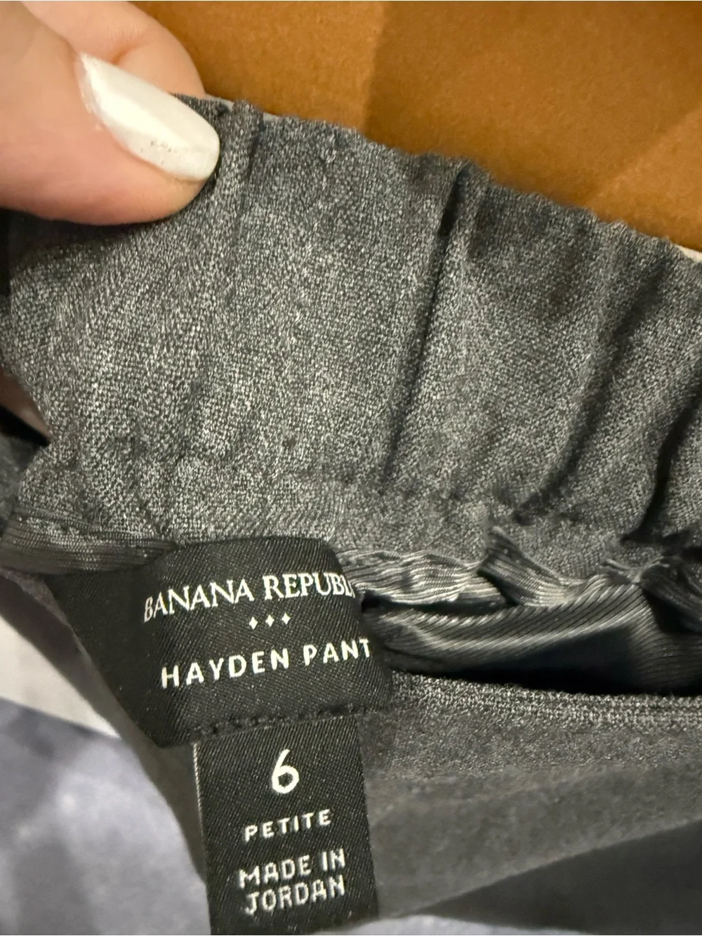 Banana Republic Grey Tapered Hayden 6P Pants